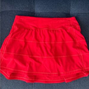Lululemon PACE RIVAL SKIRT II (TALL) *4-WAY STRETCH- Size 4 Dark Red